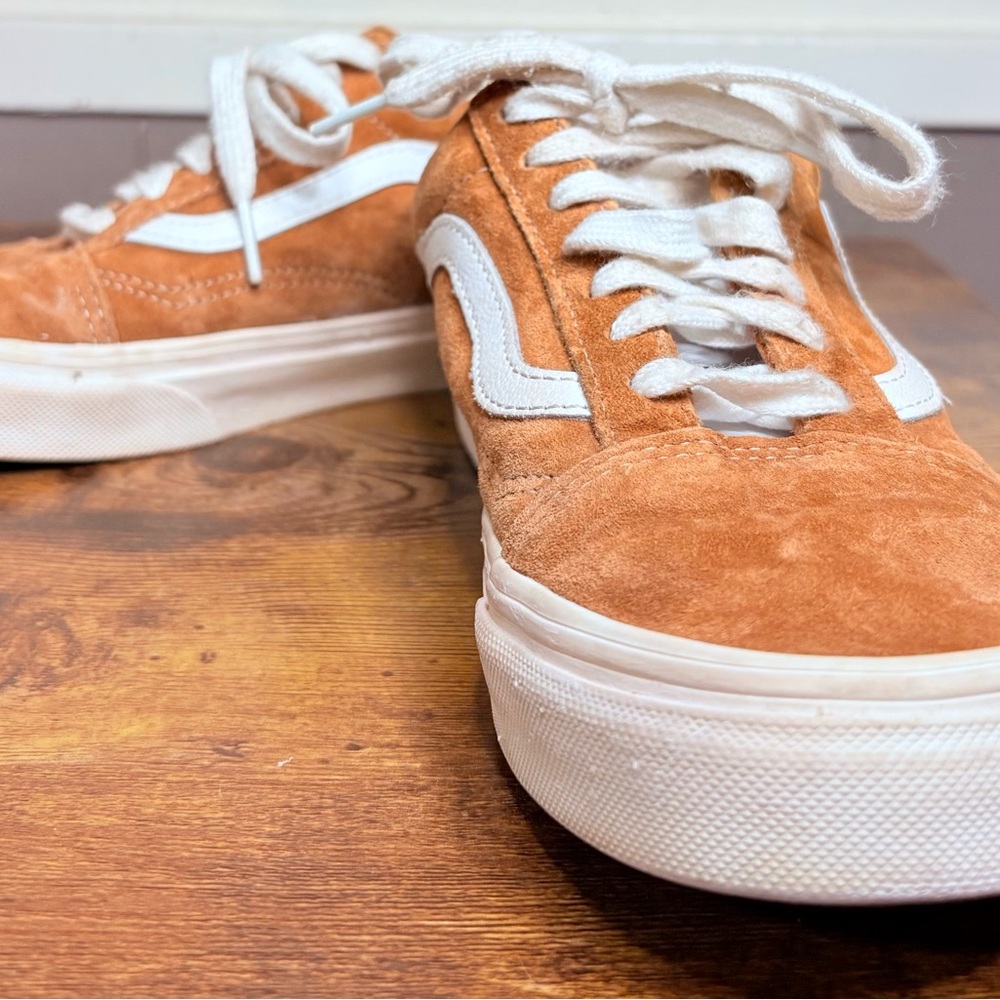 VANS OLD SKOOL • HEIQ ECO DRY DUPONT • Gold Brown Suede • 6.5
